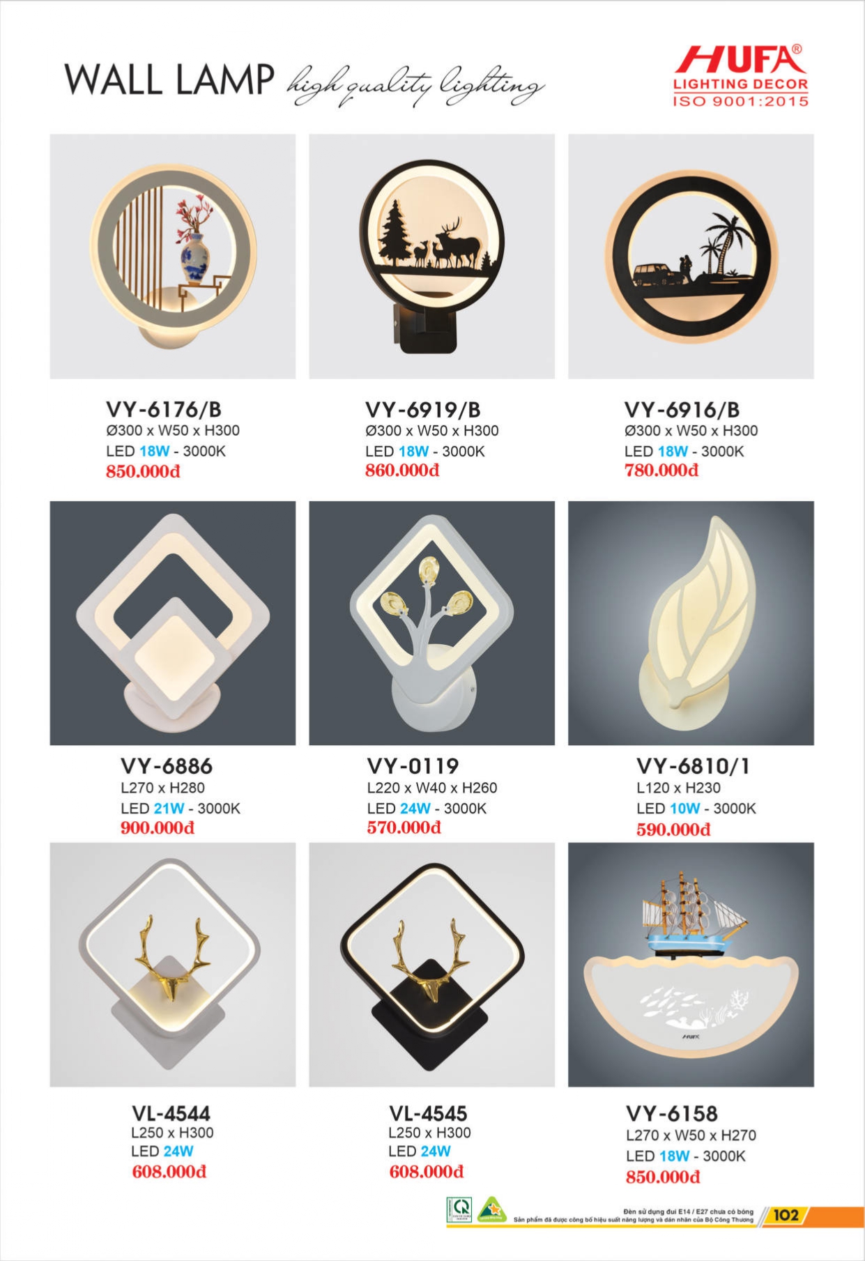 Bảng giá đèn LED HUFA 2026